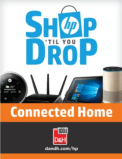 HP Shop Til You Drop Connected Home final signage
