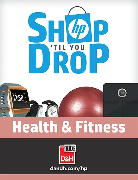 HP Shop Til You Drop Fitness final signage