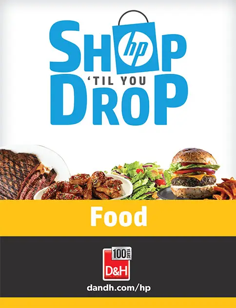 HP Shop Til You Drop Food final signage