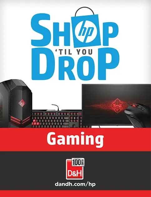 HP Shop Til You Drop Gaming final signage