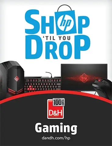 HP Shop Til You Drop Gaming signage concept 1