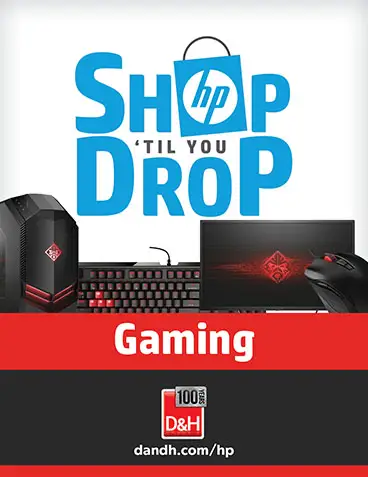 HP Shop Til You Drop Gaming signage concept 2
