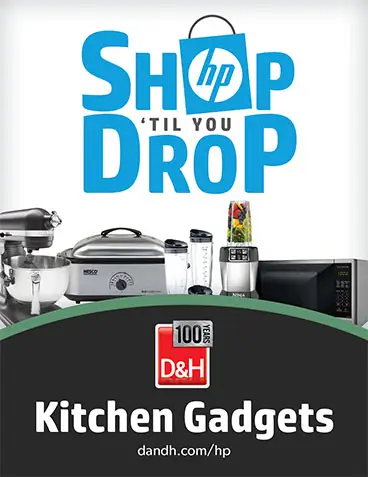 HP Shop Til You Drop Kitchen Gadgets signage concept 1