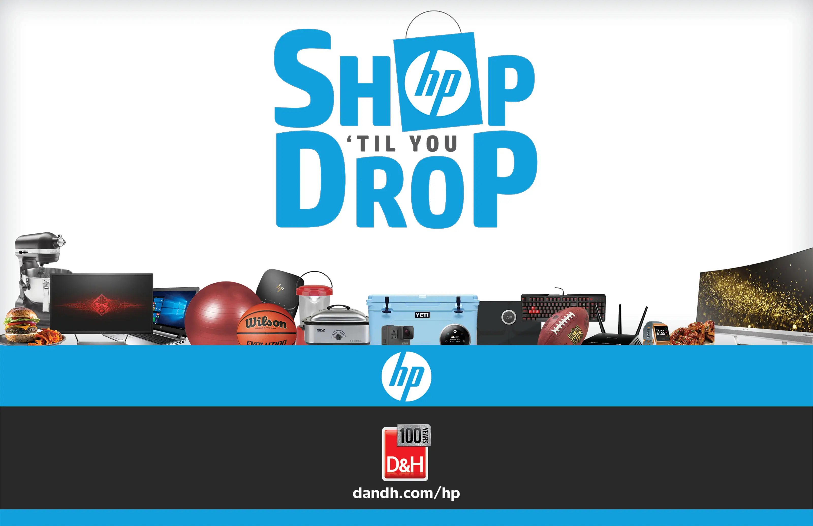 HP Shop Til You Drop event banner