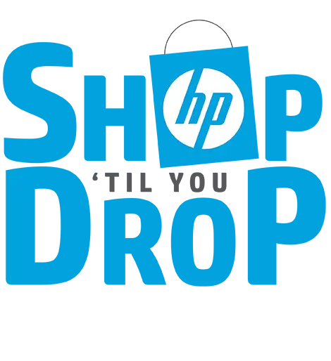 HP Shop Til You Drop campaign logo