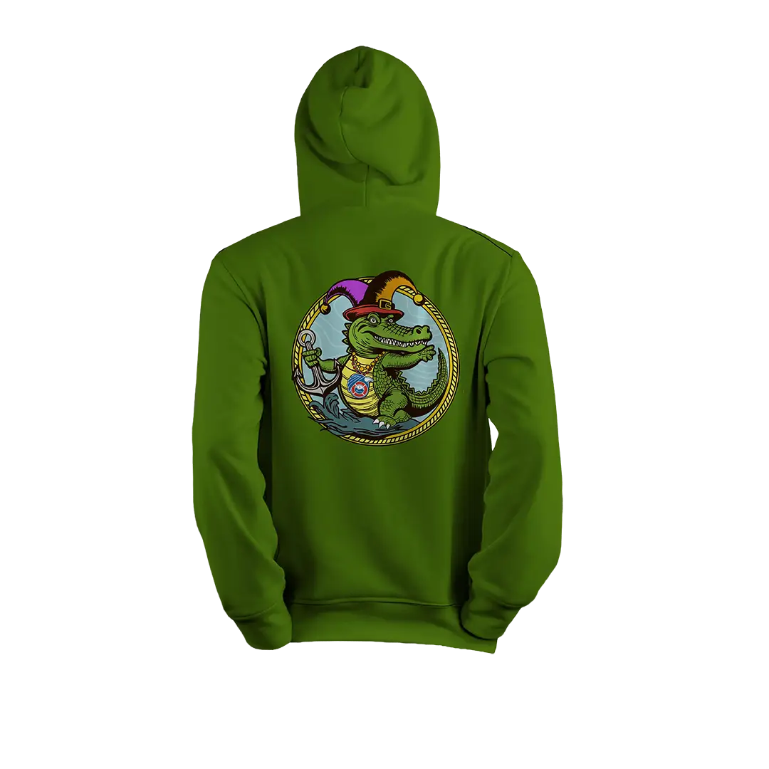 USCG Mardi Gras 2026 hoodie back