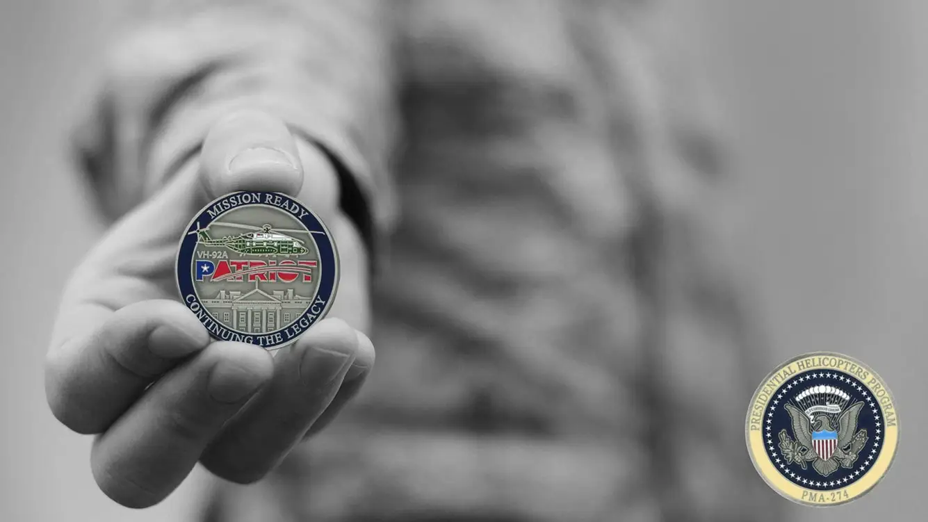 USMC Patriot program challenge coins