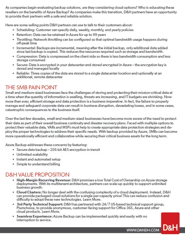Page 3 describing pain points for customers and opportunities for sales