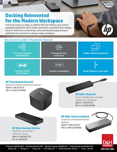 HP Thunderbolt dock handout front