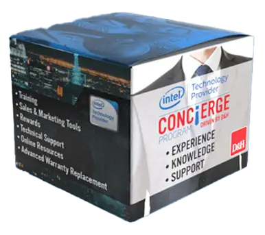 Intel ITP Concierge pop-up cube assembled