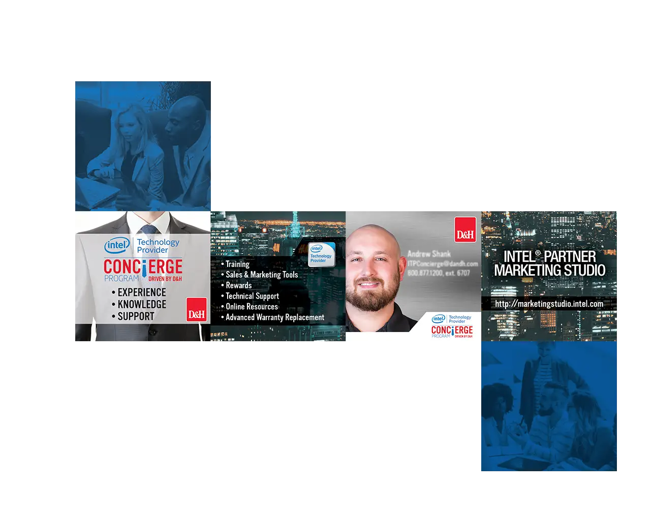 Intel ITP Concierge pop-up cube unfolded flat