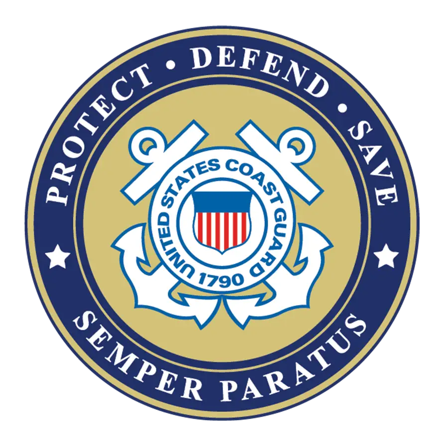 USCG Recruiting Coin 2022 back