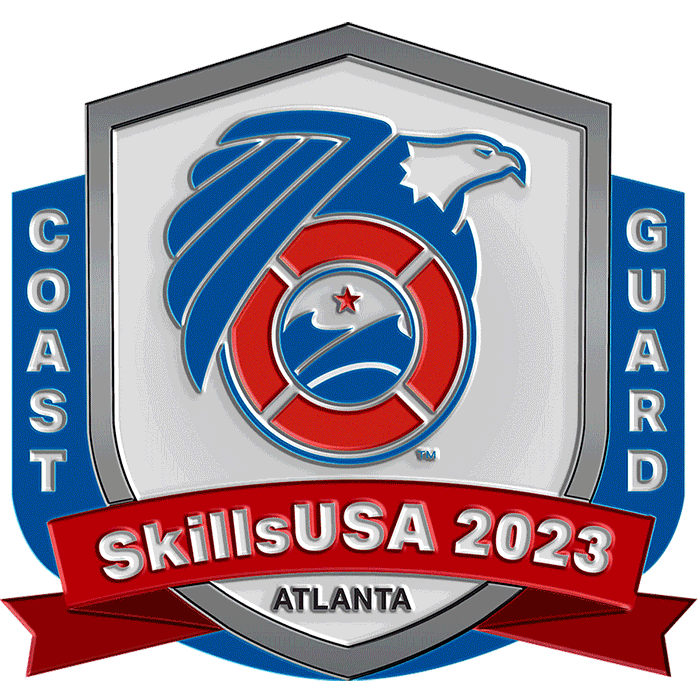 USCG x SkillsUSA various animated pins