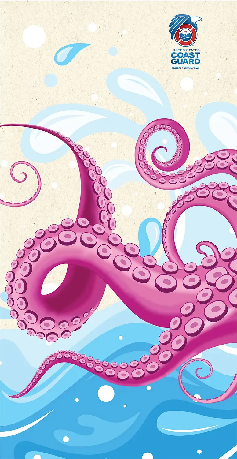 USCG Octopus skateboard image 1